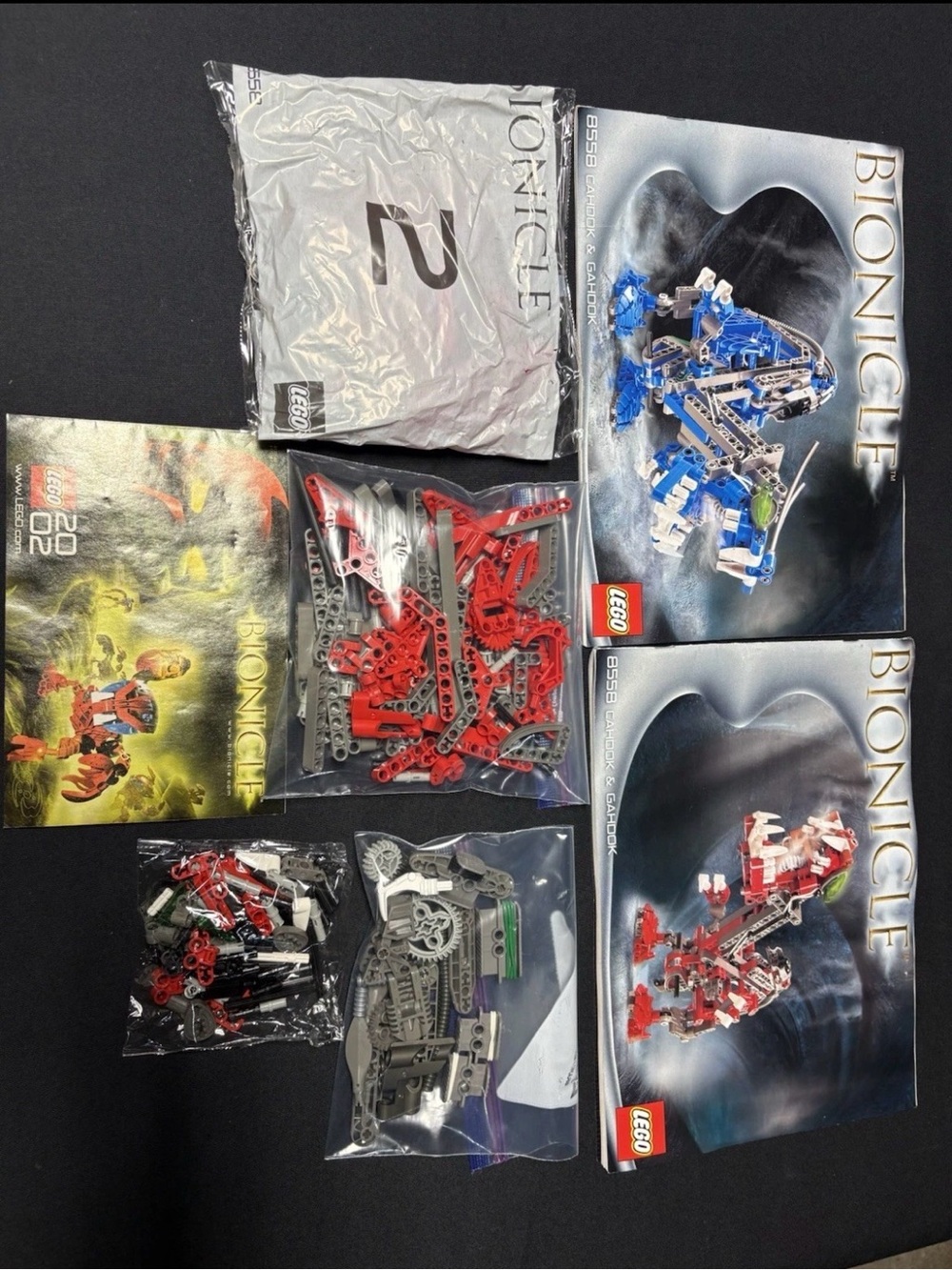LEGO Bionicle Gahdok Only with Manuals from Set 8558 Some Bags Still Sealed